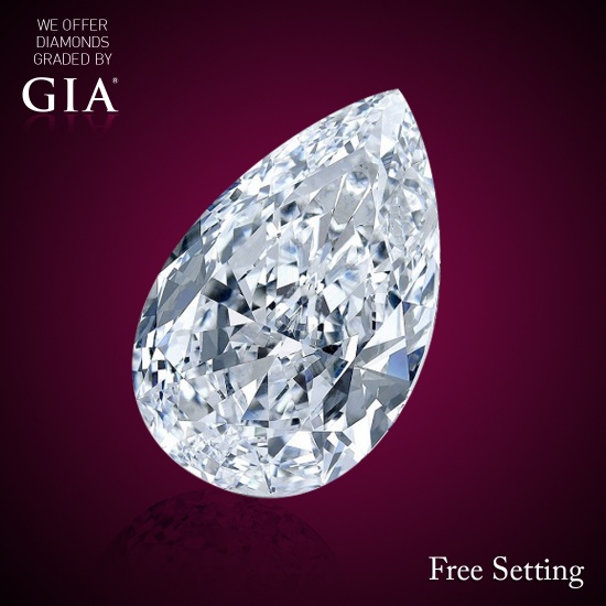 1.22 ct, G/VVS1, Pear cut Diamond, 39% off Rapaport List Price (GIA Graded), Unmounted. Appraised Va