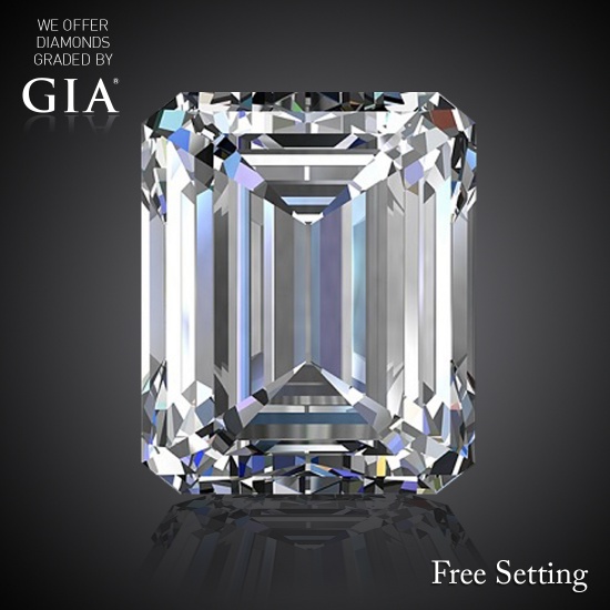 1.01 ct, I/VVS2, Emerald cut Diamond, 54% off Rapaport List Price (GIA Graded), Unmounted. Appraised