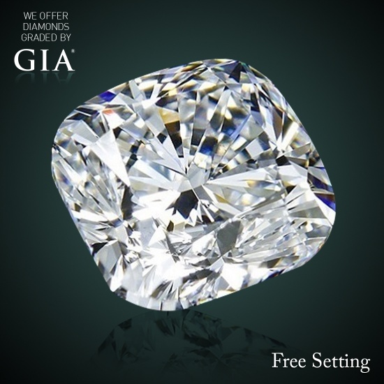 1.04 ct, E/IF, Cushion cut Diamond, 67% off Rapaport List Price (GIA Graded), Unmounted. Appraised V