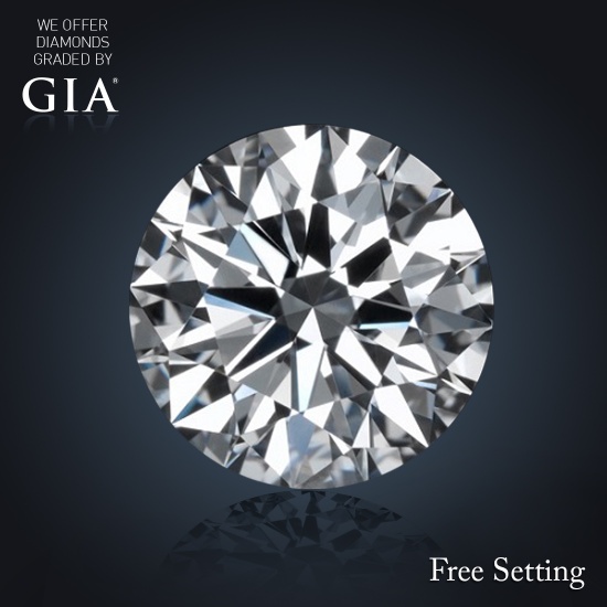 1.06 ct, G/VVS1, Round cut Diamond, 50% off Rapaport List Price (GIA Graded), Unmounted. Appraised V