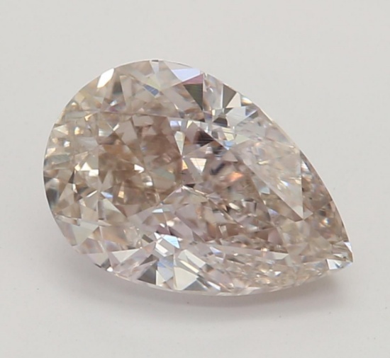 1.12 ct, Natural Fancy Light Brownish Pink Even Color, VS2, Pear cut Diamond (GIA Graded), Unmounted