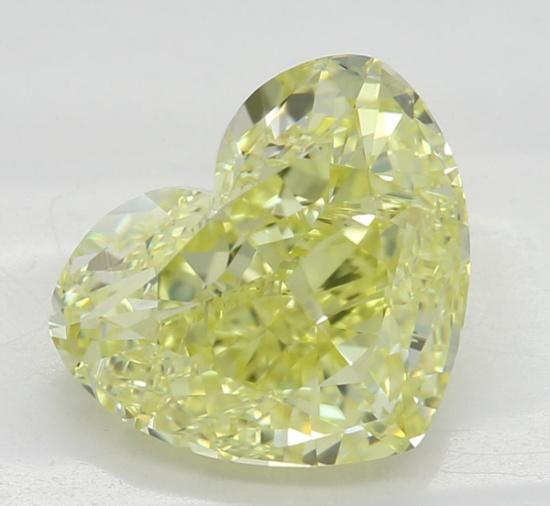2.32 ct, Natural Fancy Intense Yellow Even Color, VS1, Heart cut Diamond (GIA Graded), Unmounted, Ap