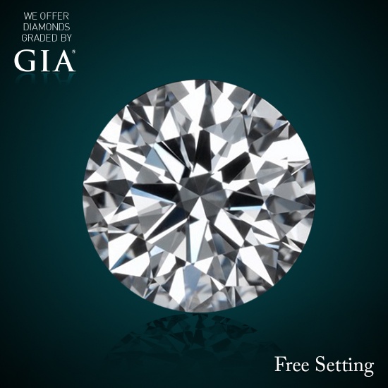 1.06 ct, E/VVS1, Round cut Diamond, 53% off Rapaport List Price (GIA Graded), Unmounted. Appraised V