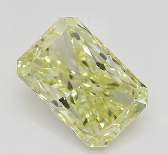 1.50 ct, Natural Fancy Yellow Even Color, IF, Radiant cut Diamond (GIA Graded), Unmounted, Appraised