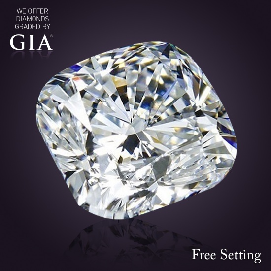 1.01 ct, F/VS1, Cushion cut Diamond, 60% off Rapaport List Price (GIA Graded), Unmounted. Appraised