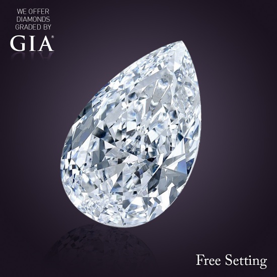 1.01 ct, D/VVS1, Pear cut Diamond, 58% off Rapaport List Price (GIA Graded), Unmounted. Appraised Va