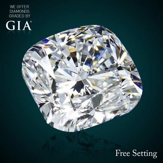 1.20 ct, G/VVS2, Cushion cut Diamond, 60% off Rapaport List Price (GIA Graded), Unmounted. Appraised