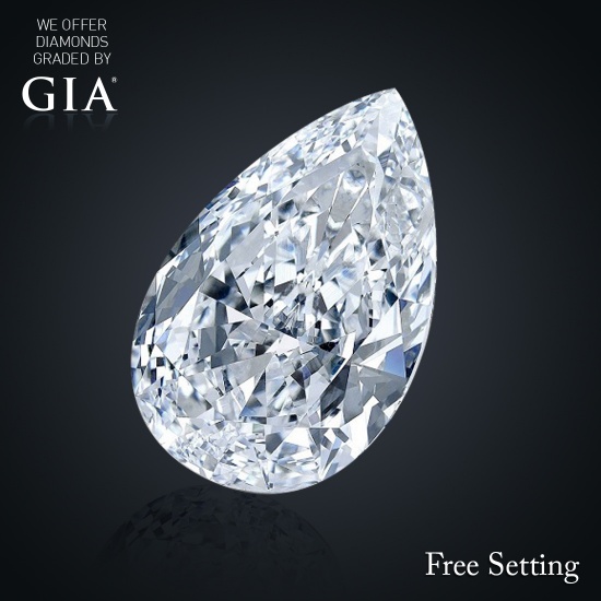 1.00 ct, D/VVS2, Pear cut Diamond, 58% off Rapaport List Price (GIA Graded), Unmounted. Appraised Va