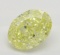 1.12 ct, Int. Yellow/VVS1, Oval cut Diamond
