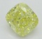 1.07 ct, Int. Yellow/VVS2, Cushion cut Diamond