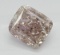1.11 ct, Brn. Pink/VS2, Cushion cut Diamond