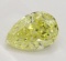 1.36 ct, Int. Yellow/IF, Pear cut Diamond