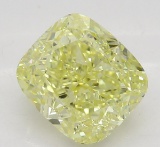 1.50 ct, Int. Yellow/VS1, Cushion cut Diamond