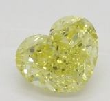 1.57 ct, Int. Yellow/VS2, Heart cut Diamond