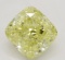 1.10 ct, Int. Yellow/IF, Cushion cut Diamond