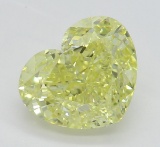 1.76 ct, Int. Yellow/VVS1, Heart cut Diamond