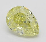 1.55 ct, Int. Yellow/VS1, Pear cut Diamond