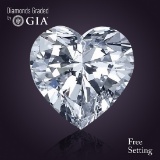 1.00 ct, Color G/VVS2, Heart cut Diamond