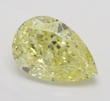 1.03 ct, Int. Yellow/IF, Pear cut Diamond