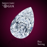 1.00 ct, Color D/VVS1, Pear cut Diamond