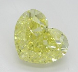 1.02 ct, Int. Yellow/VS2, Heart cut Diamond