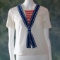 Vintage 1960s Ladies Bobbie Brooks Patriotic Sailor Shirt With Collar Tie