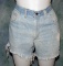 Vintage 1970s Juniors Washed-out Juniors Jean Mini Shorts