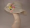 Vintage 1970s Ladies Garden Party Sun Bonnet By Cleo Sims Ny