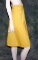 Vintage 1970s Ladies Yellow Denim Wrap Style Skirt
