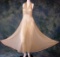 Vintage 1930s Ladies Silk Crepe Halter Evening Gown With Allover Rhinestones