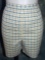 Vintage 1950s Plaid Stretch Jean Shorts Bermuda Style