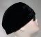 Vintage 1960s Ladies Black Velvet Pillbox Hat By Lecia Sz22