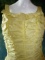 Vintage 1960s Ladies Suzi Perette New York Ladies Ruched Ballgown In A Soft Yellow