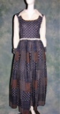 Vintage 1970s Ladies Jerell Of Texas Cotton Calico Maxi Dress