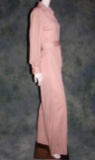 Vintage 1970s Ladies Pink Bellbottom Jumpsuit Pantsuit