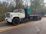 GMC T/A Flatbed Truck with Had Waltco Lift Gate