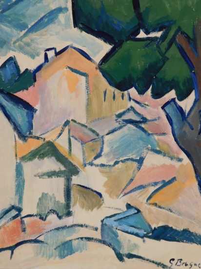Georges Braque: Landscape with Houses and Tree