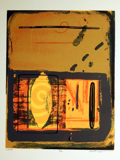 Robert Lee Mejer: Lakeside, 1998 Serigraph