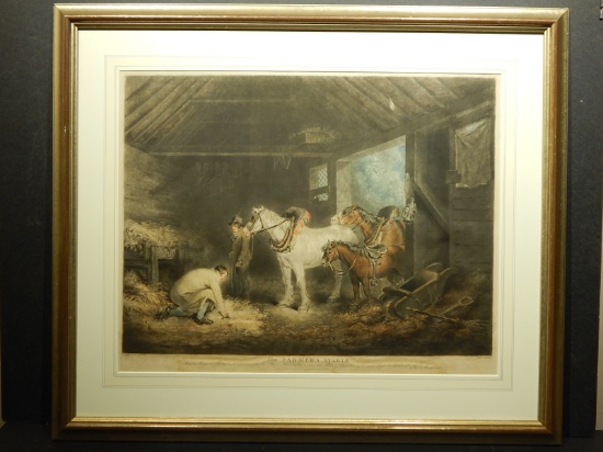 Thomas Macklin after George Morland: The Farmer's Stable ('Inside a Stable')