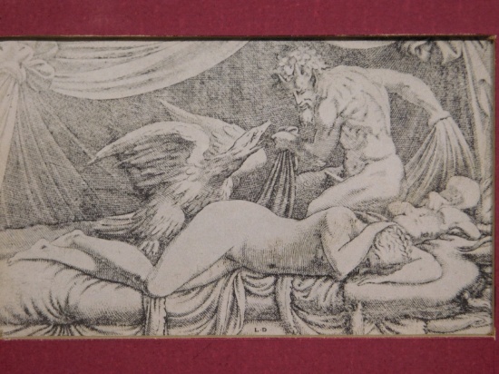 After Donatello: Jupiter and Antiope Engraving