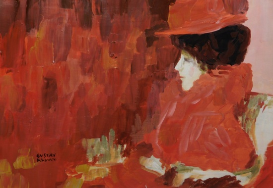 Gustav Klimt: Female Portrait with Red Hat