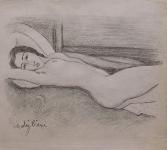 After Amedeo Modigliani: Reclining Nude