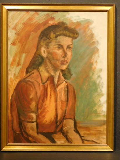 Portrait of a Woman, Oil Painting, c. 1940