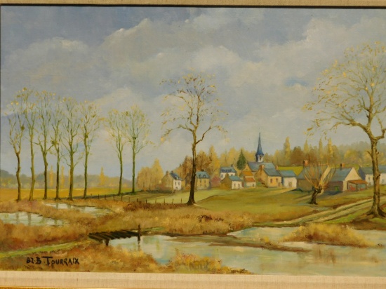 B. Touraix: Le Clocher de l'Eglise, French Landscape