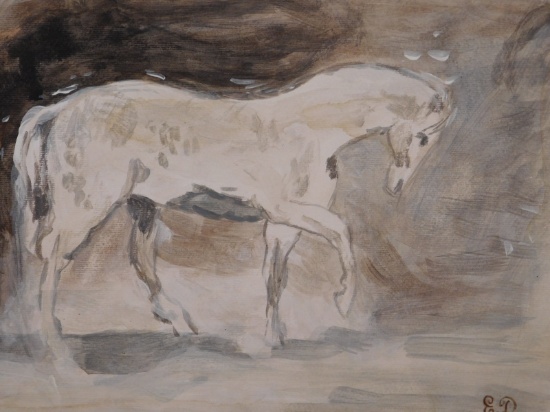 Eugene Delacroix: Study for a Horse