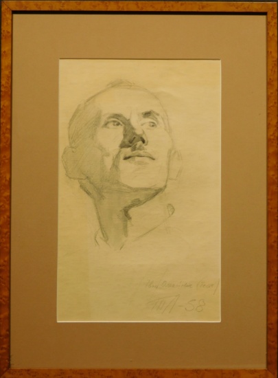 Portrait of a Man, 1958 Drawing