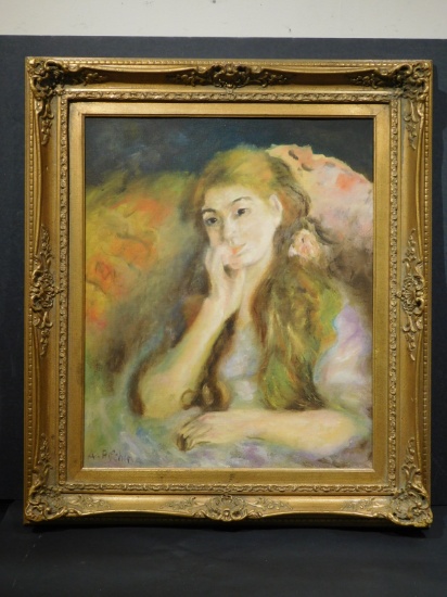 A. Rifchin: Portrait of a Girl (After Renoir)