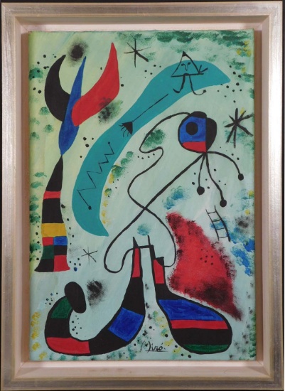 Manner of Joan Miro: Abstract Composition