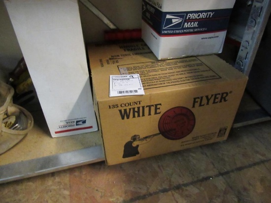 Lot of clay pigeons and thrower. No Shipping