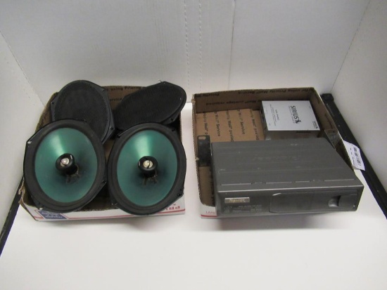 Lot of car speakers and cd changer. No Shipping.